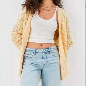 Yellow American Eagle Open Front Cardigan (NWT)